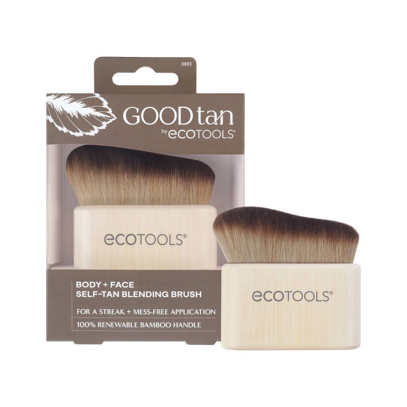 slide 1 of 7, EcoTools Good Tan Body + Face Self-Tan Blending Brush, 1 ct