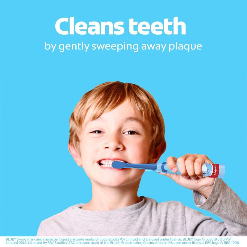 slide 5 of 13, Colgate Kids' Battery Toothbrush - Bluey, 1 ct