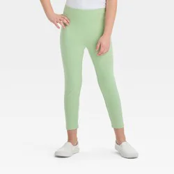 Girls' Capri Leggings - Cat & Jack™ Light Olive L