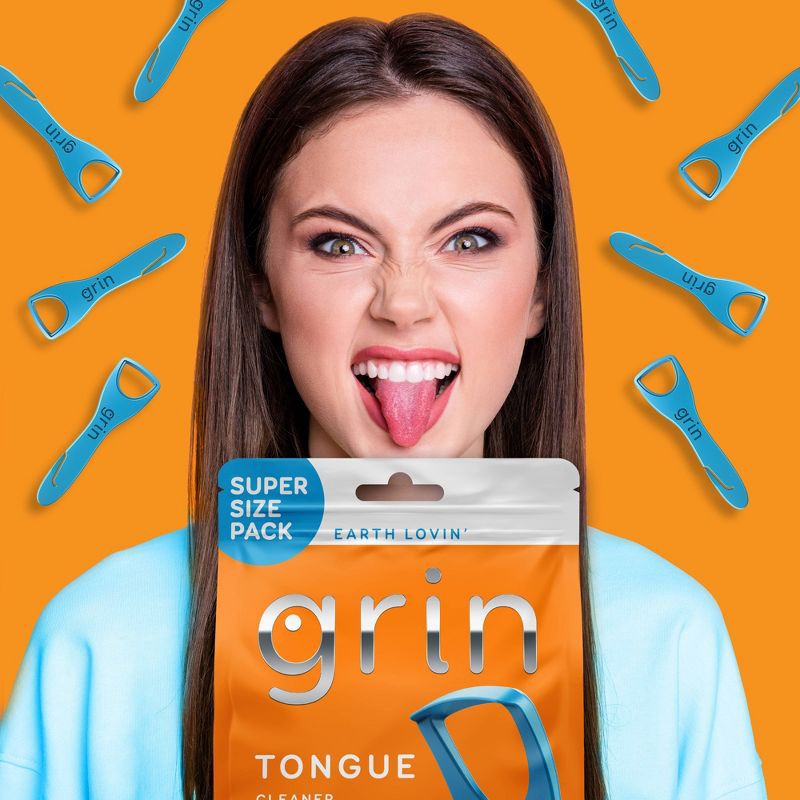 slide 5 of 11, Grin Oral Care Tongue Cleaner - 48ct, 48 ct