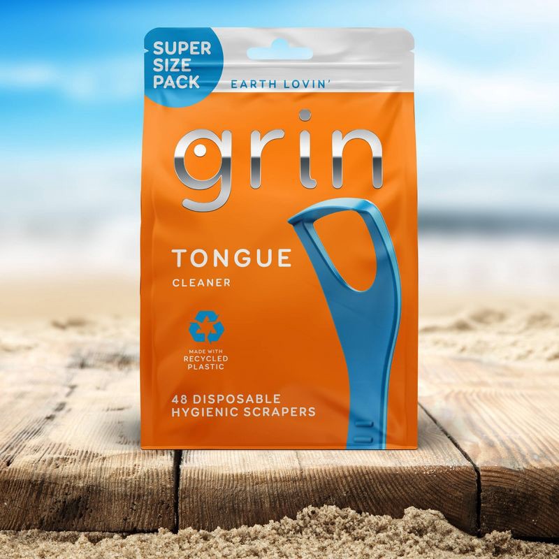 slide 11 of 11, Grin Oral Care Tongue Cleaner - 48ct, 48 ct
