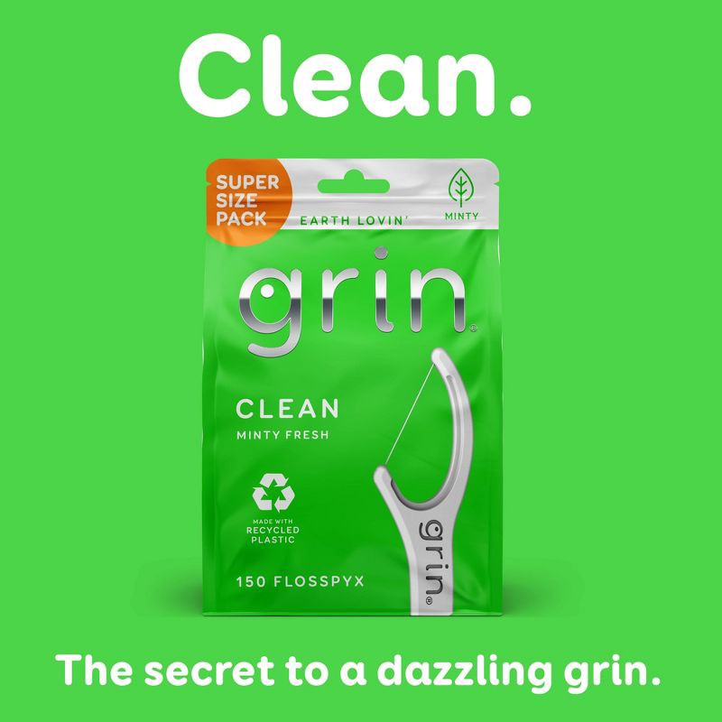 slide 6 of 7, Grin Oral Care Fine Flosspyx - 150ct, 150 ct
