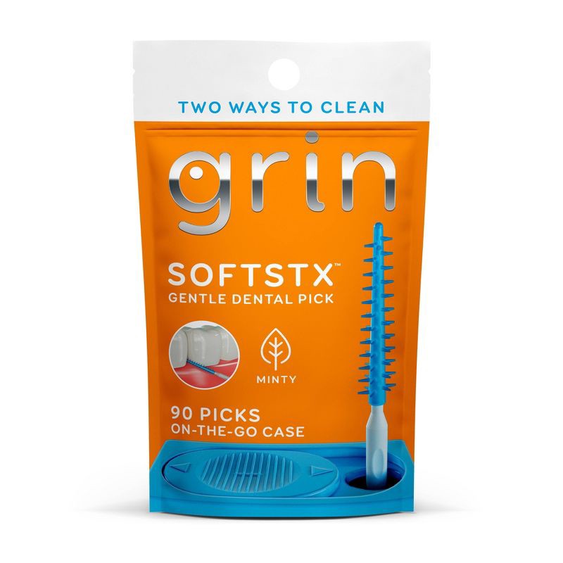 slide 1 of 7, Grin Oral Care Softstx - 90ct, 90 ct