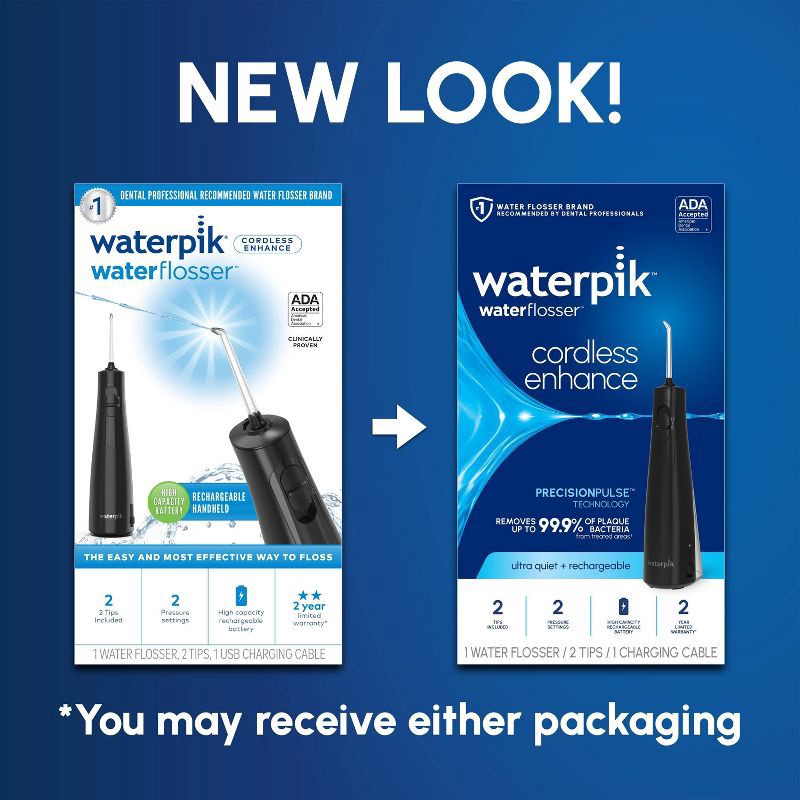 slide 3 of 12, Waterpik Cordless Enhance Water Flosser, 1 ct