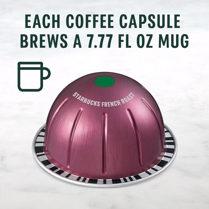 slide 6 of 9, Starbucks by Nespresso Vertuo Line French Dark Roast Coffee Pods - 8ct, 8 ct