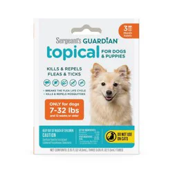 Sergeant's Guardian Flea & Tick Topical Treatment for Dogs - 7-32 lbs - 3ct