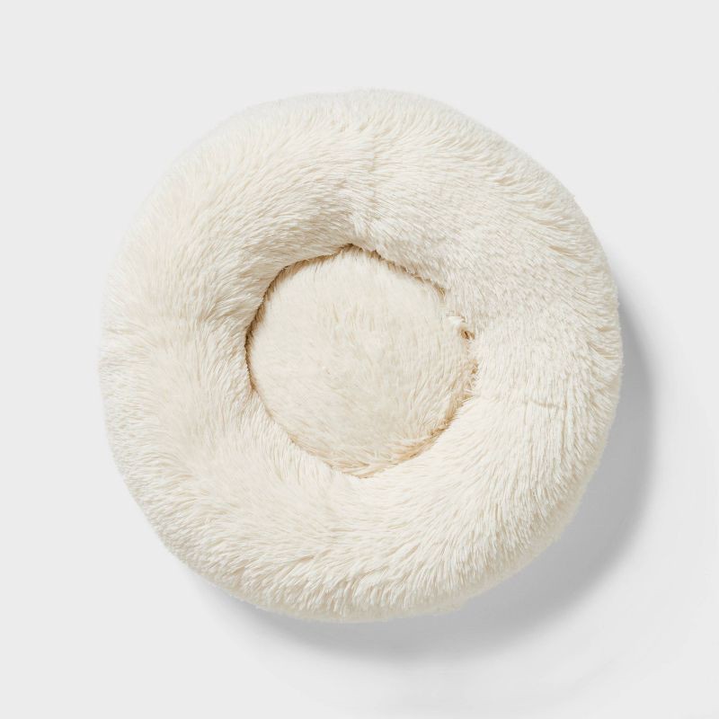 slide 2 of 3, Donut Bolster Dog Bed - Boots & Barkley™ - Cream - S, 1 ct