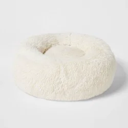 Donut Bolster Dog Bed - Boots & Barkley™ - Cream - S