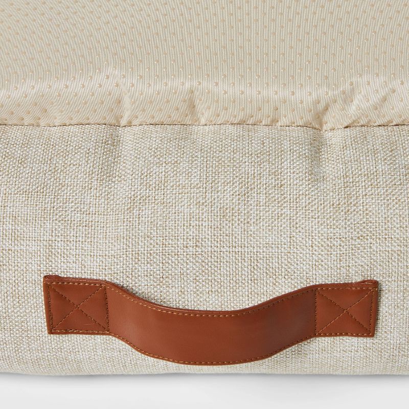 slide 3 of 3, Neutral 4-Sided Bolster Dog Bed - Boots & Barkley™ - Cream - L, 1 ct