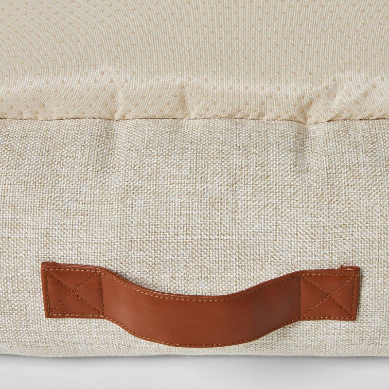 slide 3 of 3, Neutral 4-Sided Bolster Dog Bed - Boots & Barkley™ - Cream - M, 1 ct