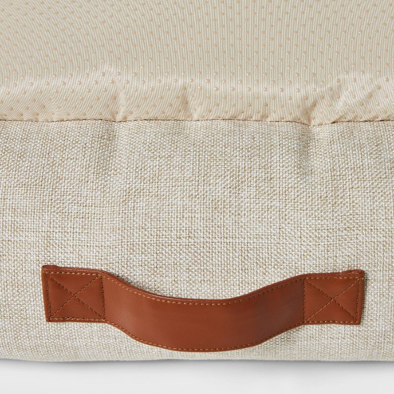 slide 3 of 3, Neutral 4-Sided Bolster Dog Bed - Boots & Barkley™ - Cream - S, 1 ct