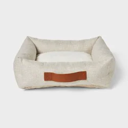 Neutral 4-Sided Bolster Dog Bed - Boots & Barkley™ - Cream - S