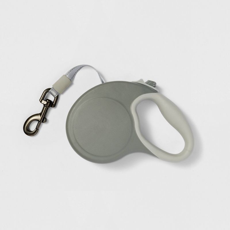 slide 2 of 3, Retractable Dog Leash - L - Gray - Boots & Barkley™, 1 ct