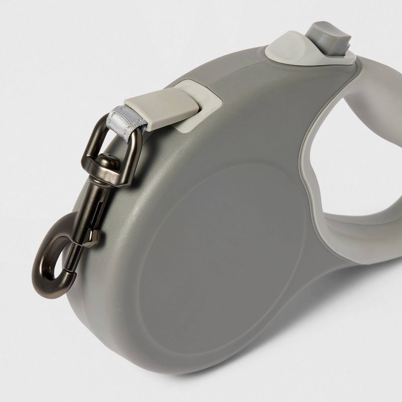 slide 3 of 3, Retractable Dog Leash - L - Gray - Boots & Barkley™, 1 ct