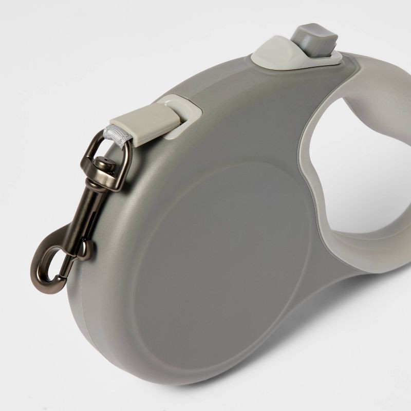slide 3 of 3, Retractable Dog Leash - M - Gray - Boots & Barkley™, 1 ct