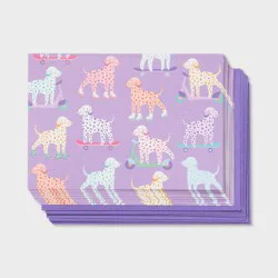 10ct Puppy Cards - Spritz™: Cute Dog Design, Thank You & Birthday, Blank Inside, Includes Envelopes, Purple, 10 Pack