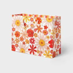 Medium Gift Bag - Spritz™: Multicolored Floral Botanical Wedding Gift Bag, Medium Size, 10"x12.75"x5"