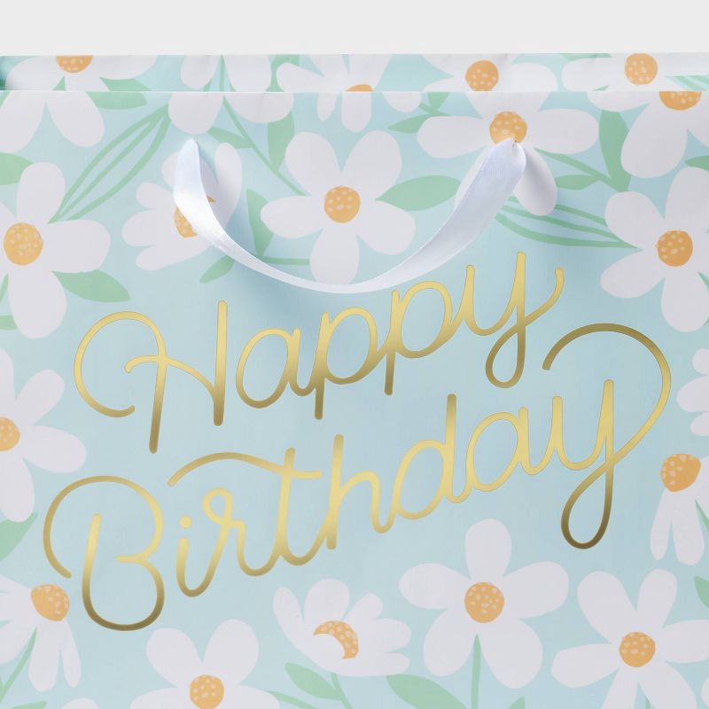 slide 3 of 3, Happy Birthday Vogue Daisy Gift Bag - Spritz™, 1 ct