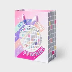 Medium ‘It's Your Day To Sparkle' Disco Ball Birthday Gift Bag Pink - Spritz™