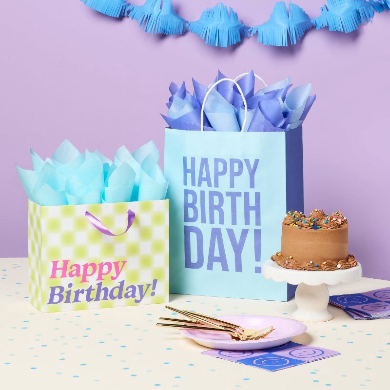 slide 2 of 3, 20ct Tissue Paper Blue/Purple - Spritz™: Gift Packaging Accessories for All Occasions, 20 Sheets, Multicolored, 20 ct, 20 sheets