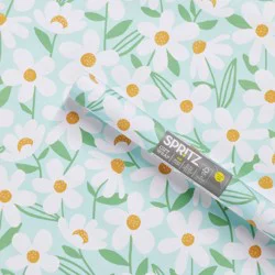 96"x30" Daisies Birthday Gift Wrapping Paper Blue - Spritz™