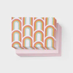 24ct Feminine Rainbow Note Card Set with Envelopes Blank Inside - Spritz™
