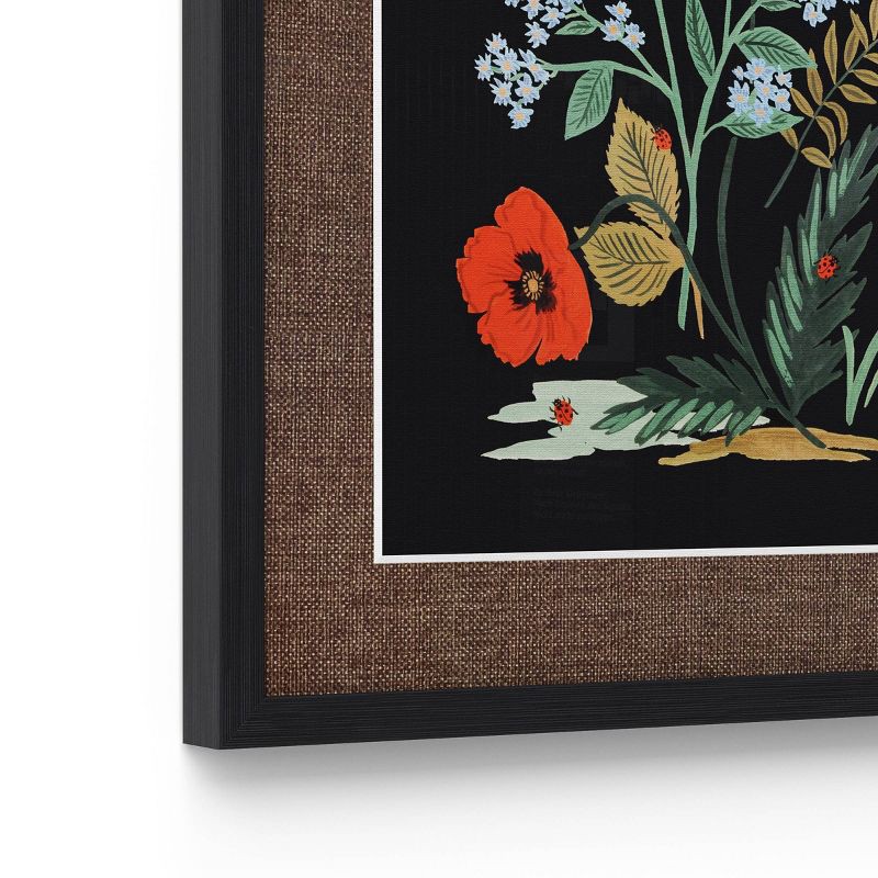 slide 4 of 4, Rifle Paper Co. x Target 16"x20" Botanical Poster Framed Wall Art Print Set of 2: Nature Lithograph, Vertical, Black Frame, 1 ct