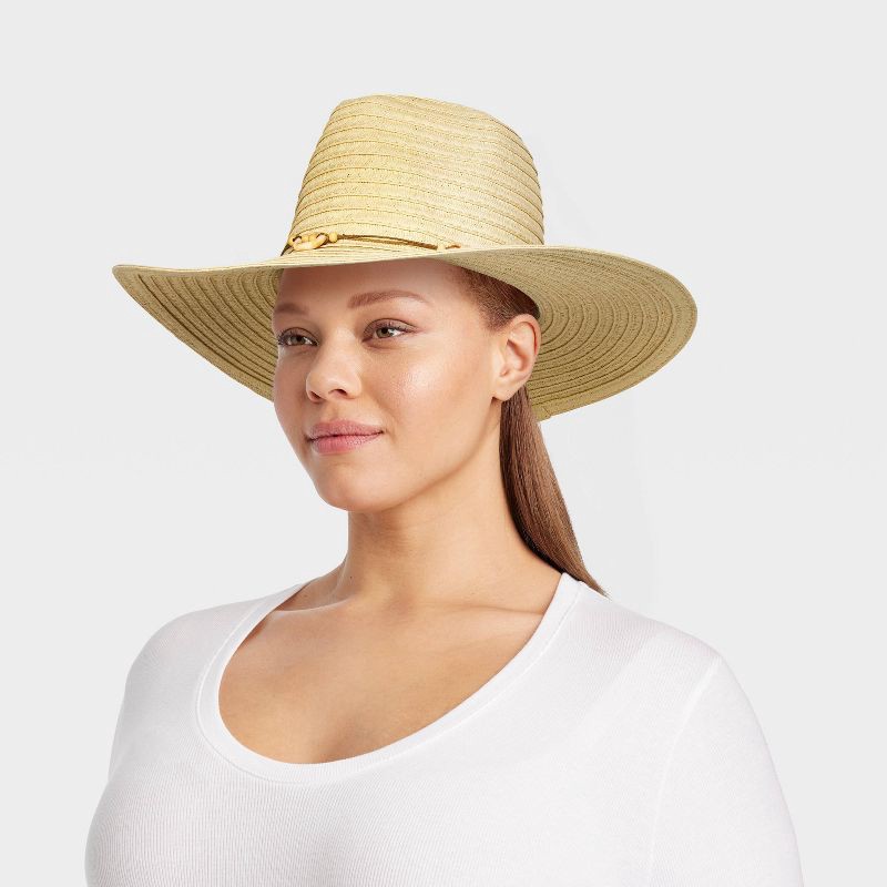 slide 2 of 4, Straw Panama Hat - Universal Thread™ Tan S/M, 1 ct