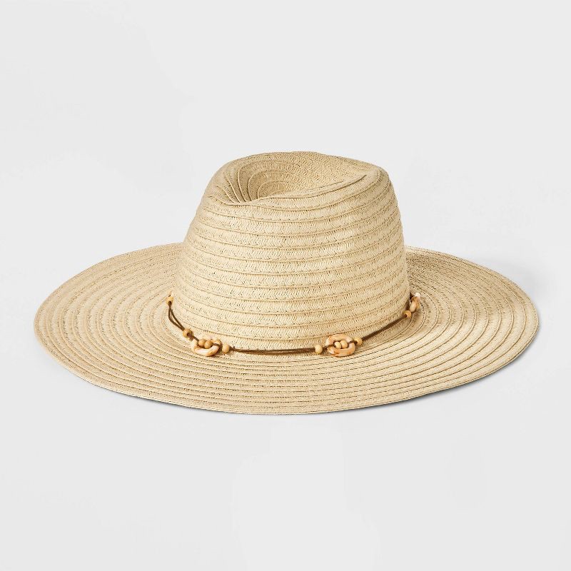 slide 1 of 4, Straw Panama Hat - Universal Thread™ Tan S/M, 1 ct