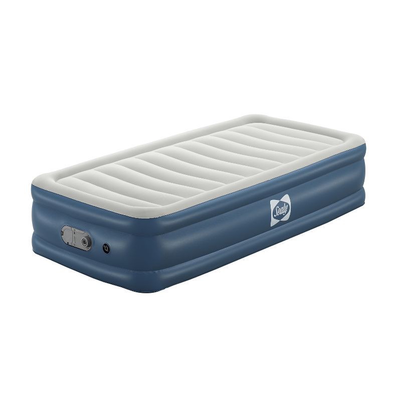 slide 2 of 11, Sealy AlwayzAire Flocked Top Air Mattress Twin with Built-in Dual Pump, 1 ct