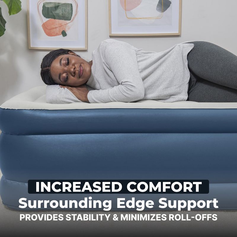 slide 6 of 11, Sealy AlwayzAire Flocked Top Air Mattress Twin with Built-in Dual Pump, 1 ct