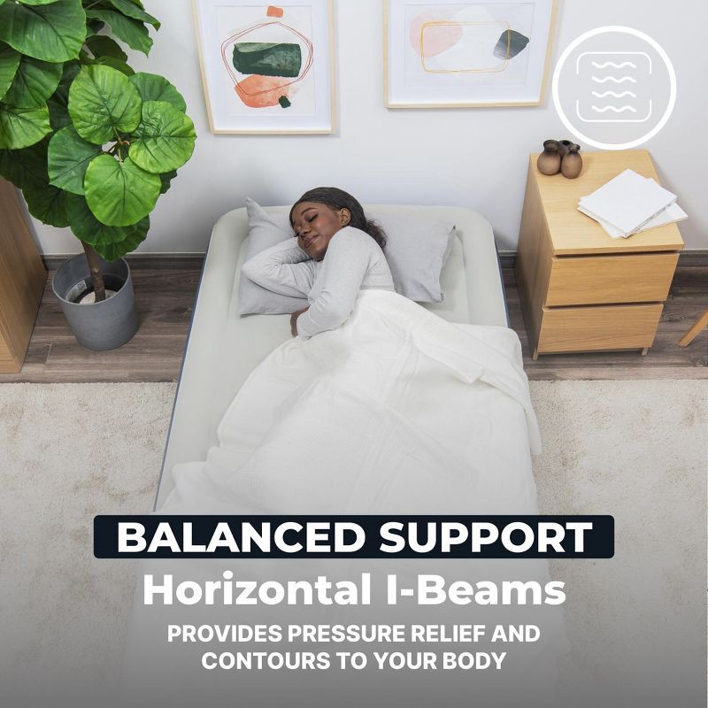 slide 7 of 11, Sealy AlwayzAire Flocked Top Air Mattress Twin with Built-in Dual Pump, 1 ct