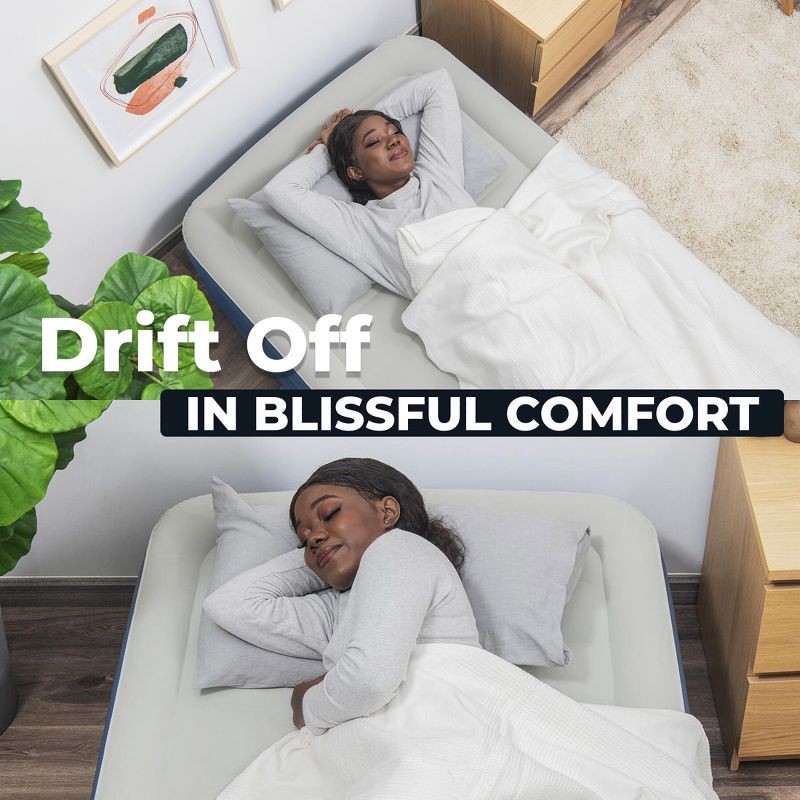 slide 9 of 11, Sealy AlwayzAire Flocked Top Air Mattress Twin with Built-in Dual Pump, 1 ct