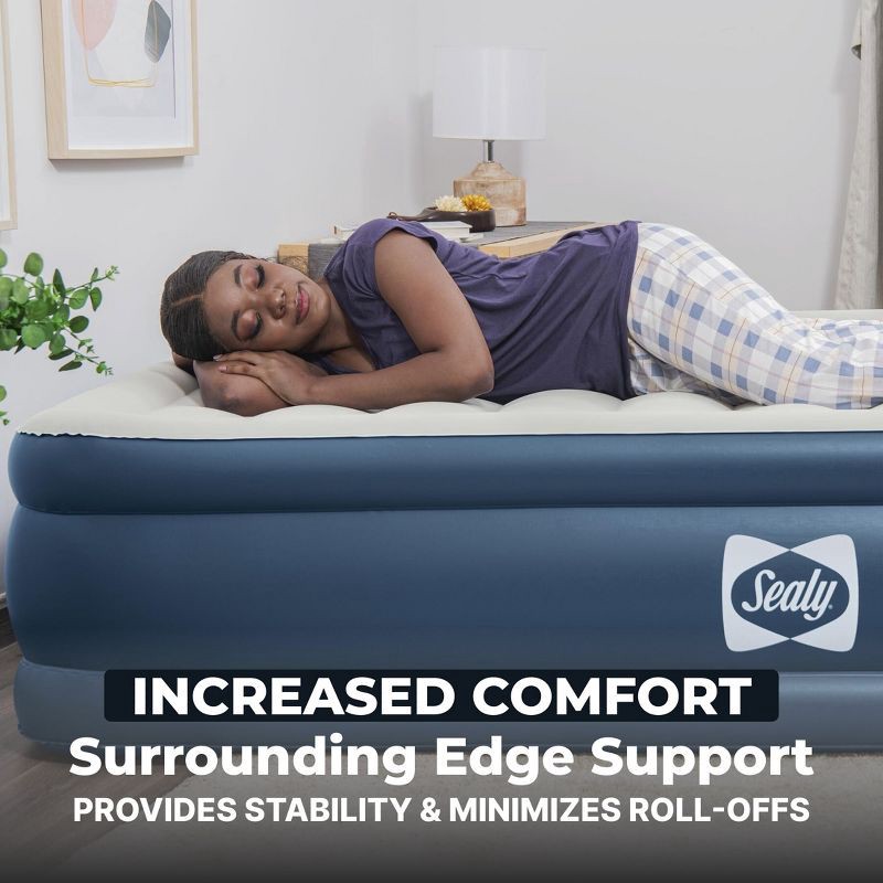 slide 6 of 10, Sealy AlwayzAire Air Mattress Queen with Built-in Dual Pump, 1 ct