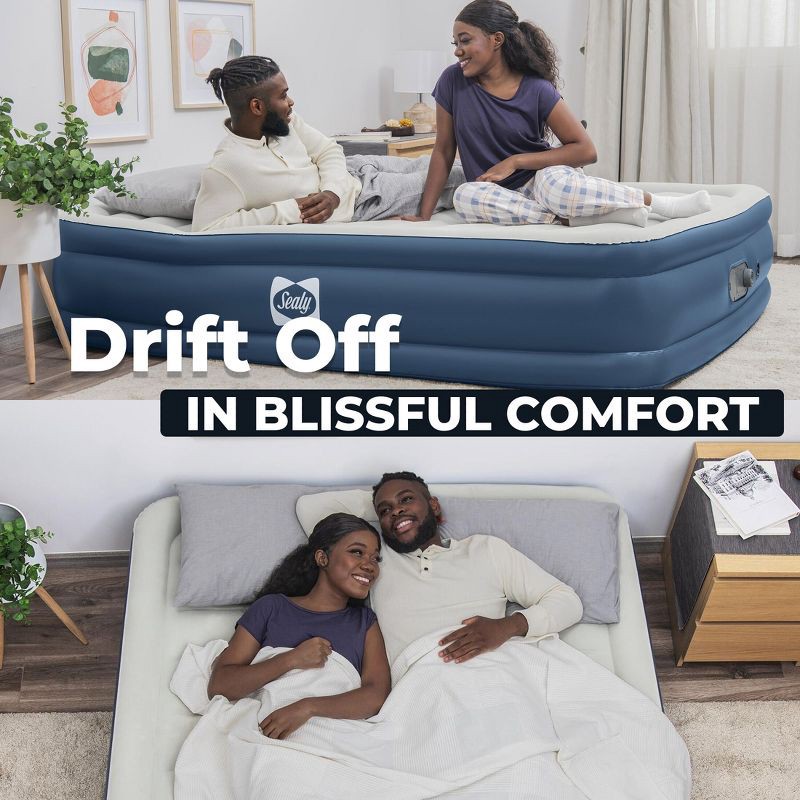 slide 9 of 10, Sealy AlwayzAire Air Mattress Queen with Built-in Dual Pump, 1 ct