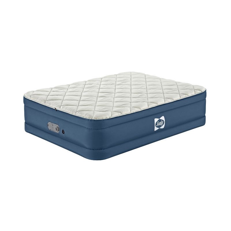 slide 2 of 11, Sealy AlwayzAire Tough Guard Duvet Top Air Mattress Queen with Built-in Dual Pump, 1 ct