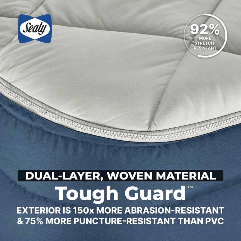 slide 5 of 11, Sealy AlwayzAire Tough Guard Duvet Top Air Mattress Queen with Built-in Dual Pump, 1 ct