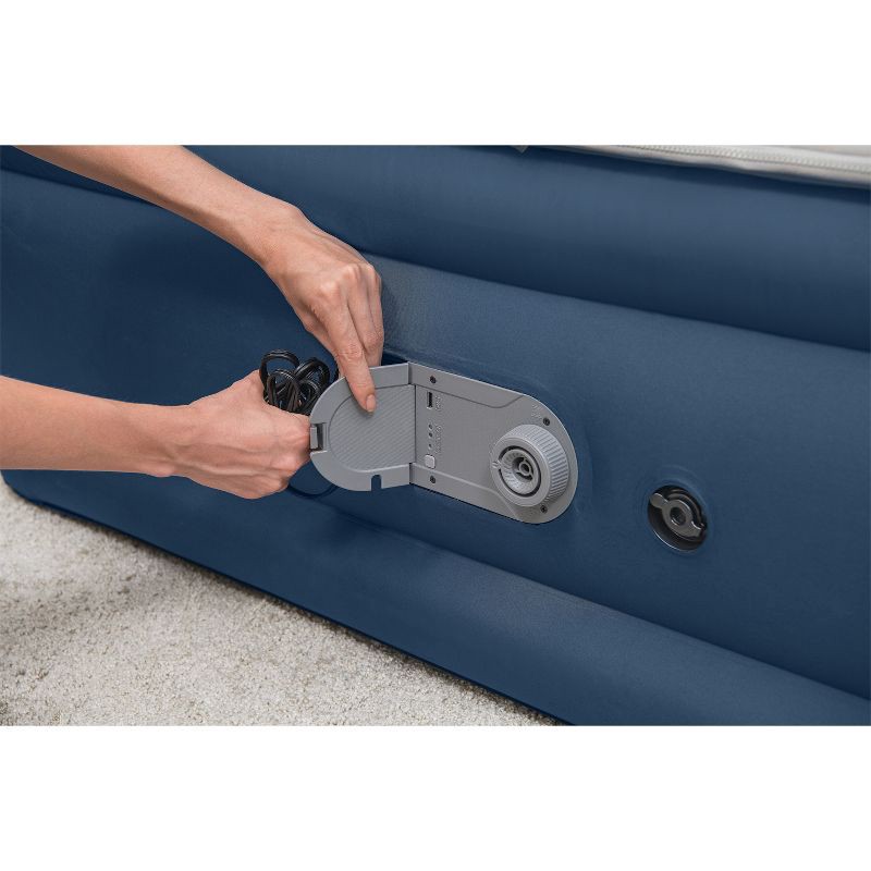 slide 7 of 11, Sealy AlwayzAire Tough Guard Duvet Top Air Mattress Queen with Built-in Dual Pump, 1 ct