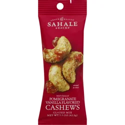Sahale Snacks Pomegranate Vanilla Flavored Cashews Glazed Mix 1.5 oz