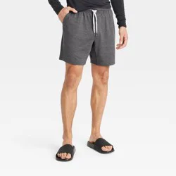 Men's 7" Soft Stretch Shorts - All In Motion™ Heathered Black XXL