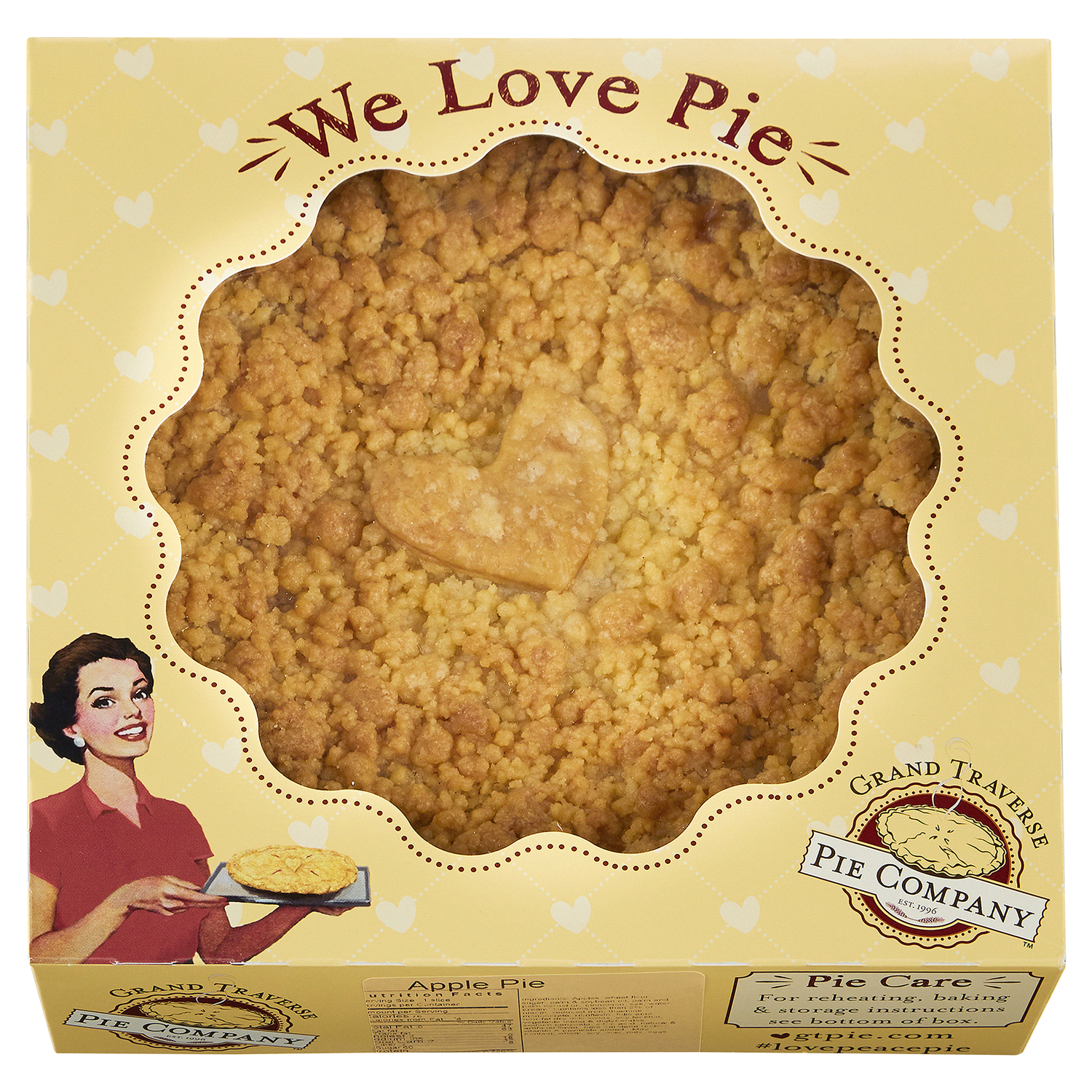 slide 1 of 1, Grand Traverse Pie Company, Apple, 9'', 40.1 oz