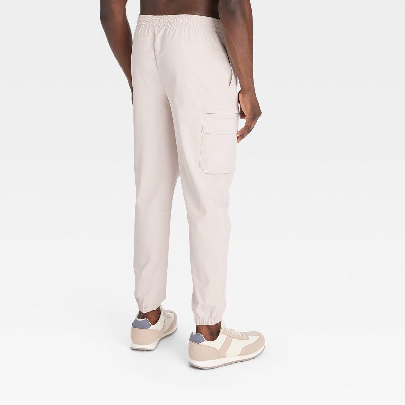 slide 2 of 3, Men's 360 Lifestyle Utility Cargo Jogger Pants - All In Motion Beige M: Moisture Wicking, Quick Dry, UPF 50+, 1 ct