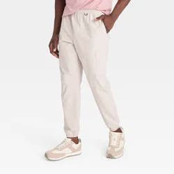 Men's 360 Lifestyle Utility Cargo Jogger Pants - All In Motion Beige XXL: Moisture Wicking, Quick Drying
