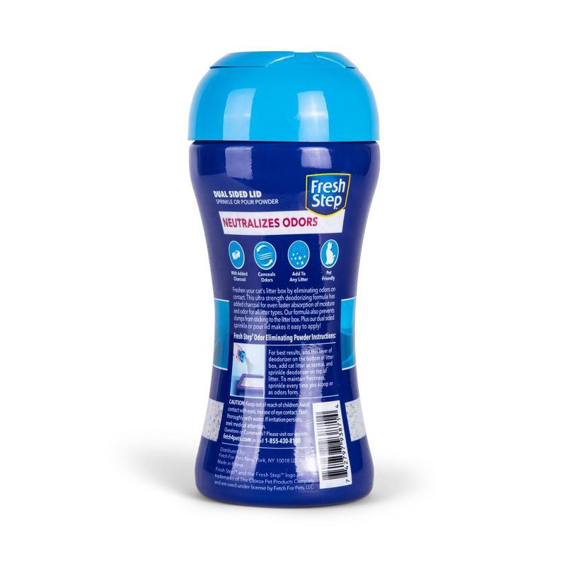 slide 2 of 6, Fresh Step Odor Eliminating Charcoal Powder Cat Litter Box - 15oz, 15 oz