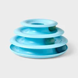 3 Layer Trackball Interactive Cat Toy - Boots & Barkley™ - Blue