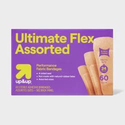 Ultimate Flex Assorted Bandages - 60ct - up&up™