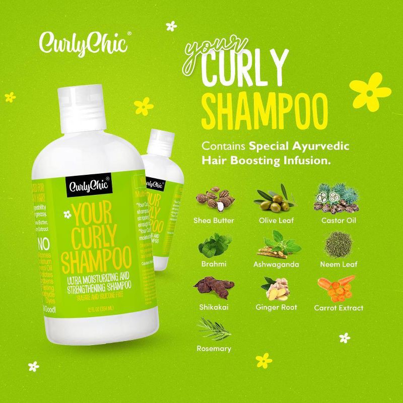 slide 4 of 4, Curly Chic Your Curly Shampoo - 12 fl oz, 12 oz