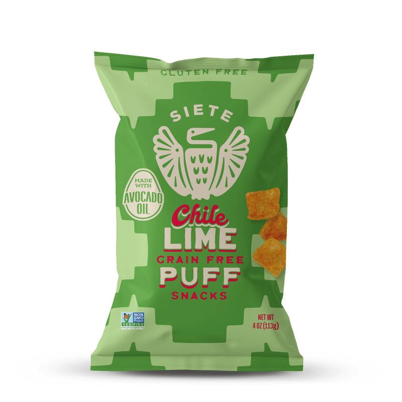 slide 1 of 4, Siete Chili Lime Puffs - 4oz, 4 oz