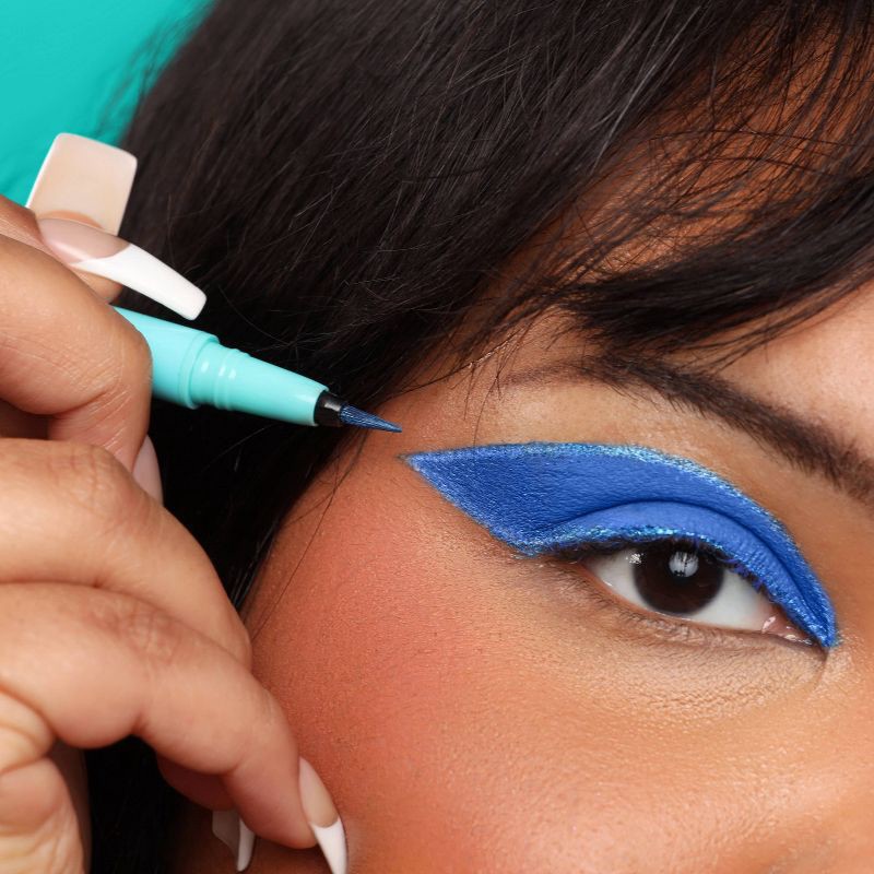 slide 3 of 6, Thread Wing It Precision Liquid Liner - Cosmic Blues - 0.03oz, 0.03 oz