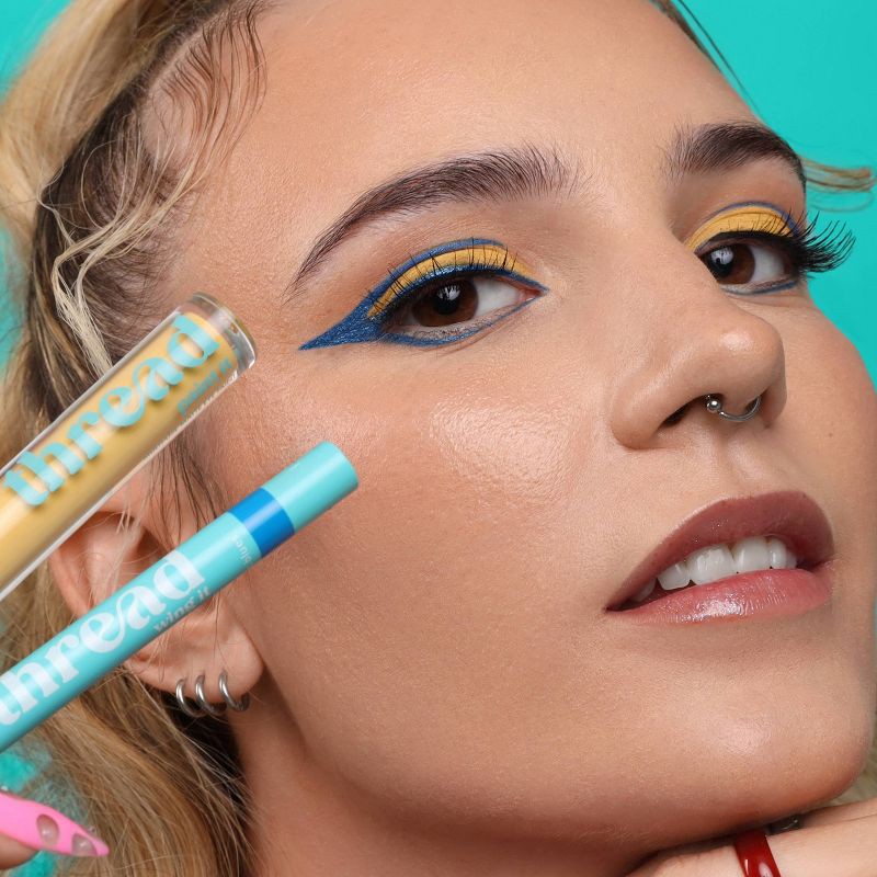 slide 4 of 6, Thread Wing It Precision Liquid Liner - Cosmic Blues - 0.03oz, 0.03 oz